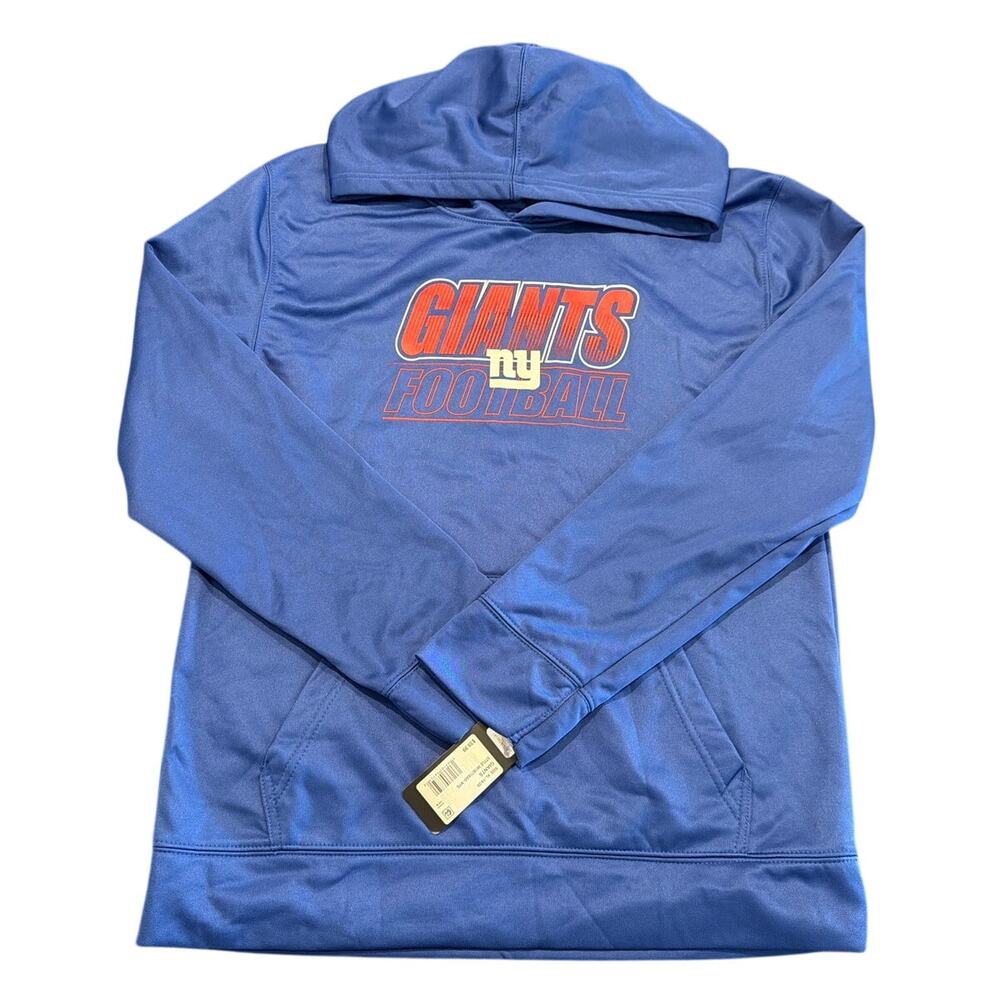 NWT NFL Team Apparel New York Giants Football Performance Hoodie, Youth XL 18/20